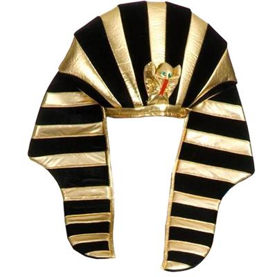 Mısırlı Tutankamon Şapkası – Kobra Yılan Figürlü Firavun Başlığı