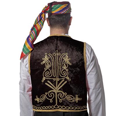 Nargileci Yelek, Fes, Kuşak Seti Siyah