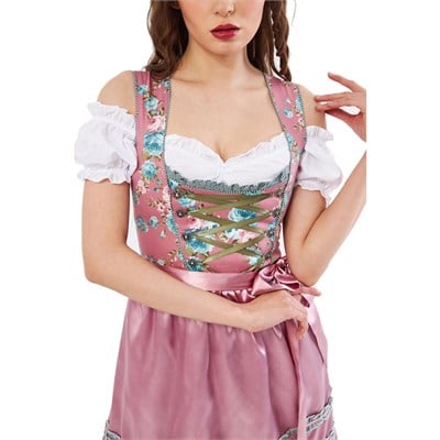 Nicole Pamuk Dirndl Elbise 3 Parçalı Kadın Bavyera Oktoberfest Kıyafeti 449