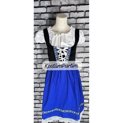 Oktoberfest Kıyafeti Alman Biracı Kız Kostümü