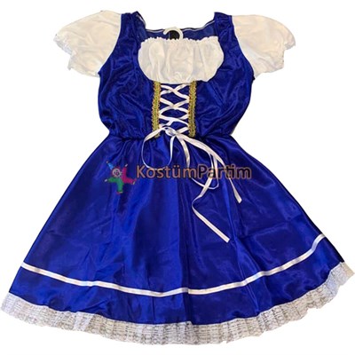 Oktoberfest Kostümü Alman Biracı Kız Efes Kıyafeti