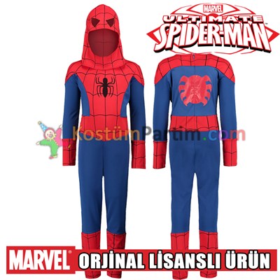 Örümcek Adam Kıyafeti (Klasik-Butik) 7-9Yaş