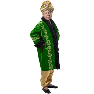 Padişah Kaftanı Erkek Çocuk Kostümü Yeşil