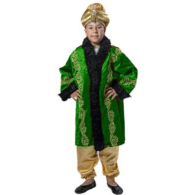 Padişah Kaftanı Erkek Çocuk Kostümü Yeşil