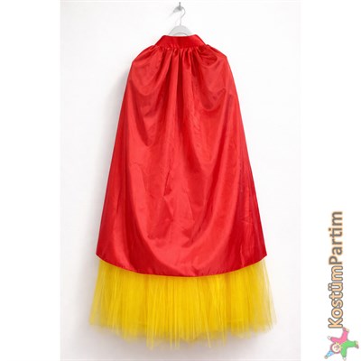 Pamuk Prenses Kıyafeti Yetişkin Tütü Etekli Pelerinli Kostüm