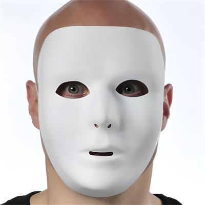 Phantom Opera Maskesi, Jabbawockeez Boyanabilir Beyaz Karton Maske