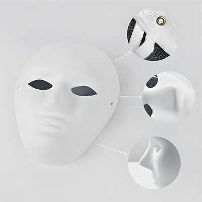 Phantom Opera Maskesi, Jabbawockeez Boyanabilir Beyaz Karton Maske