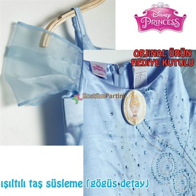 Prenses Sindirella Kostümü (Disney Lisanslı) 7-9Yaş