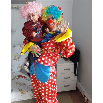 Puanlı Tulum Palyaço Kostümü