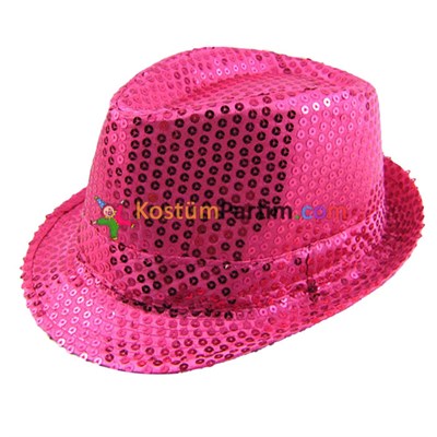 Pullu Michael Jackson Şapkası Pembe