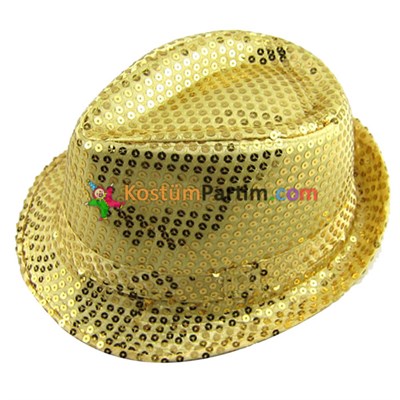 Pullu Michael Jackson Şapkası Sarı