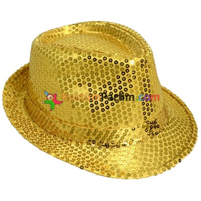 Pullu Michael Jackson Şapkası Sarı