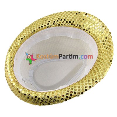 Pullu Michael Jackson Şapkası Sarı