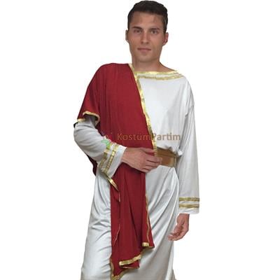 Romalı Sezar Kostümü Yetişkin Erkek Kıyafeti