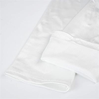 Saten Eldiven Uzun Beyaz