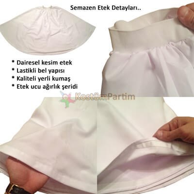 Semazen Kostümü Yetişkin Mevlevi Kıyafeti