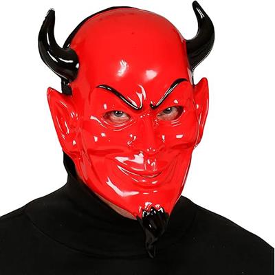 Şeytan Maskesi Tam Yüz Kırmızı
