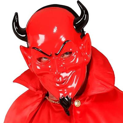 Şeytan Maskesi Tam Yüz Kırmızı