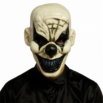 Siyah Burunlu Korkunç Palyaço Maskesi