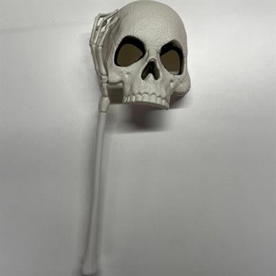 Sopalı İskelet Halloween Balo Maskesi