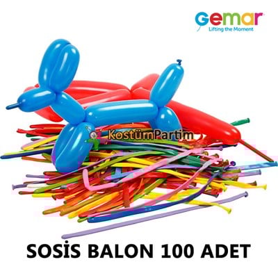 Sosis Balon 100adet Gemar
