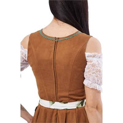 Sweet Cappuccino Dirndl Elbise Kadın Bavyera Oktoberfest Kıyafeti 079