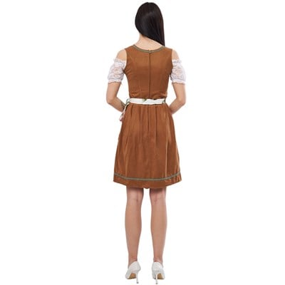 Sweet Cappuccino Dirndl Elbise Kadın Bavyera Oktoberfest Kıyafeti 079