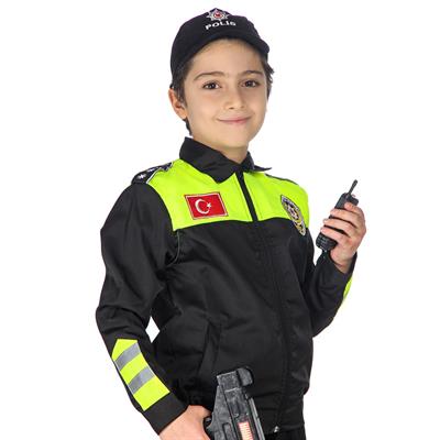 Trafik Polisi Kostümü Çocuk Kıyafeti