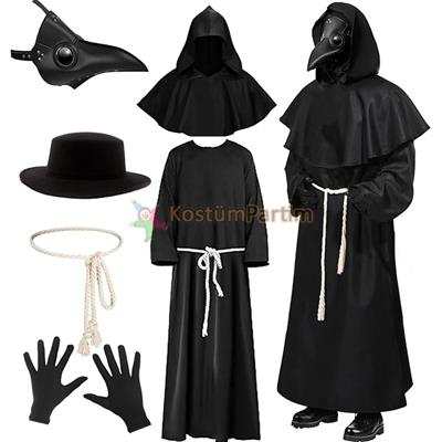 Veba Doktoru Kostümü Yetişkin Tam Takım