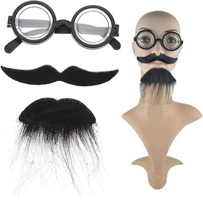 Yaşlı Adam Gözlük Bıyık Sakal Seti