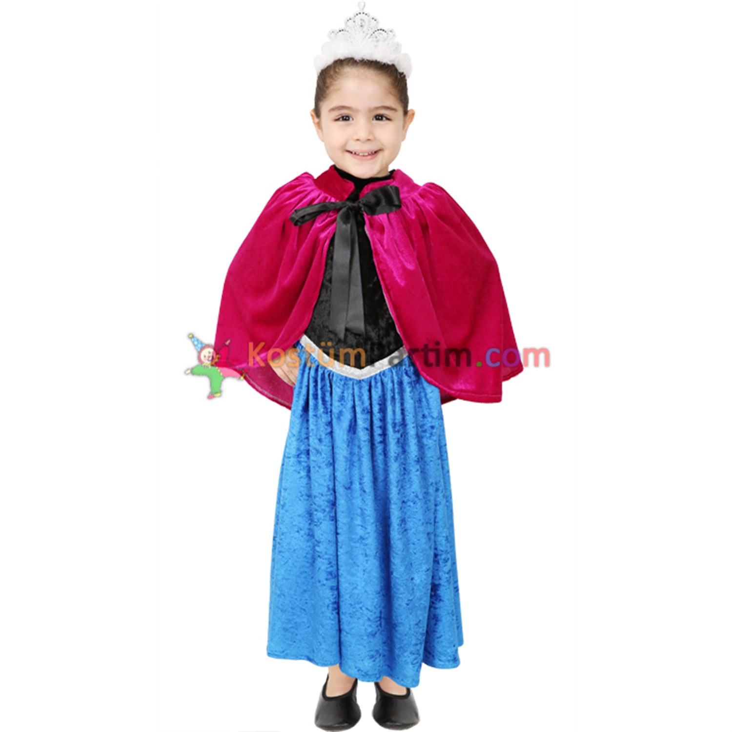 Anna Kostümü Kız Çocuk Karlar Ülkesi Kıyafeti - KostümPartim®