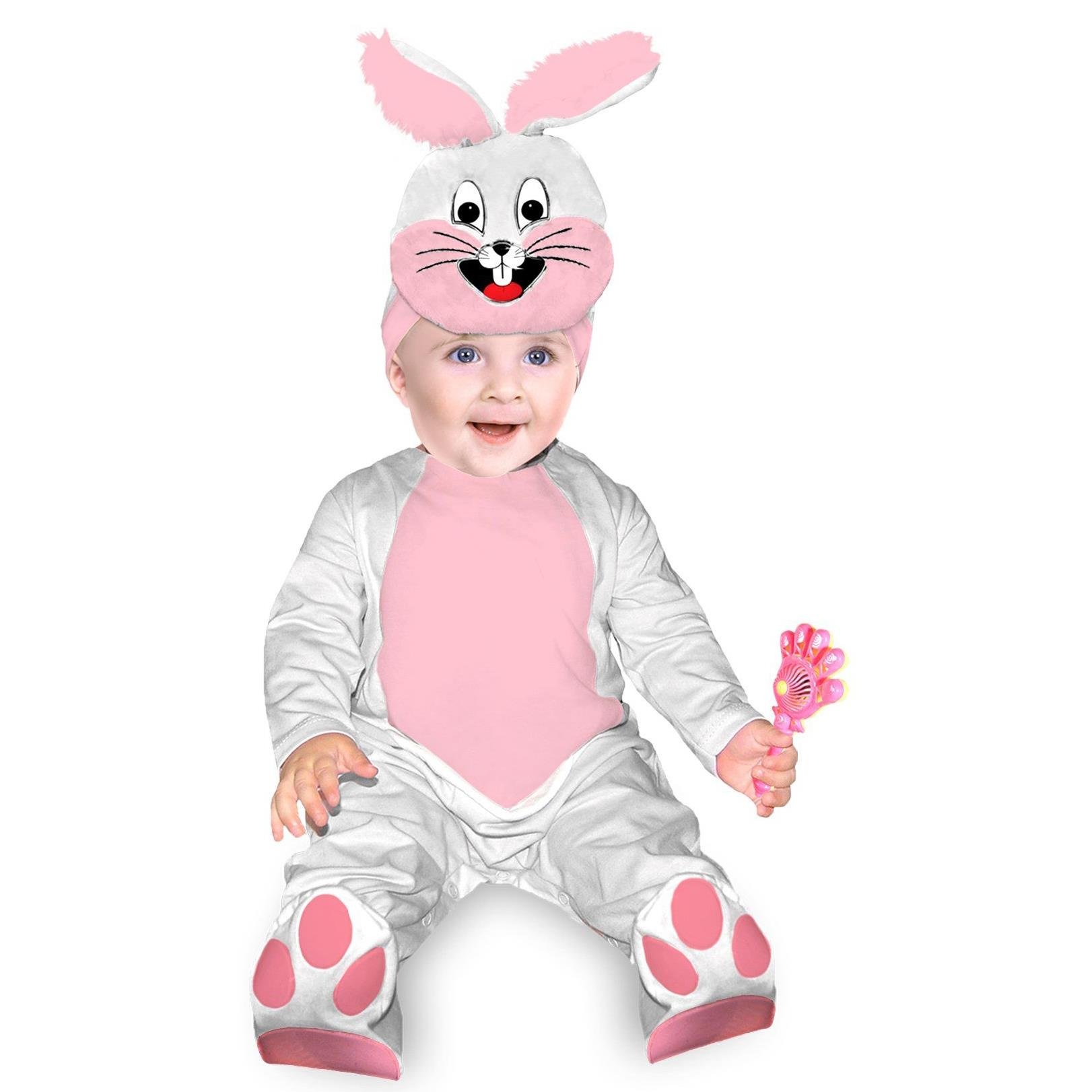 Bebek Tavşan Kostümü Beyaz Bebek Kostümleri Bebek Tavşan Kostümü Beyaz - KostümPartim®