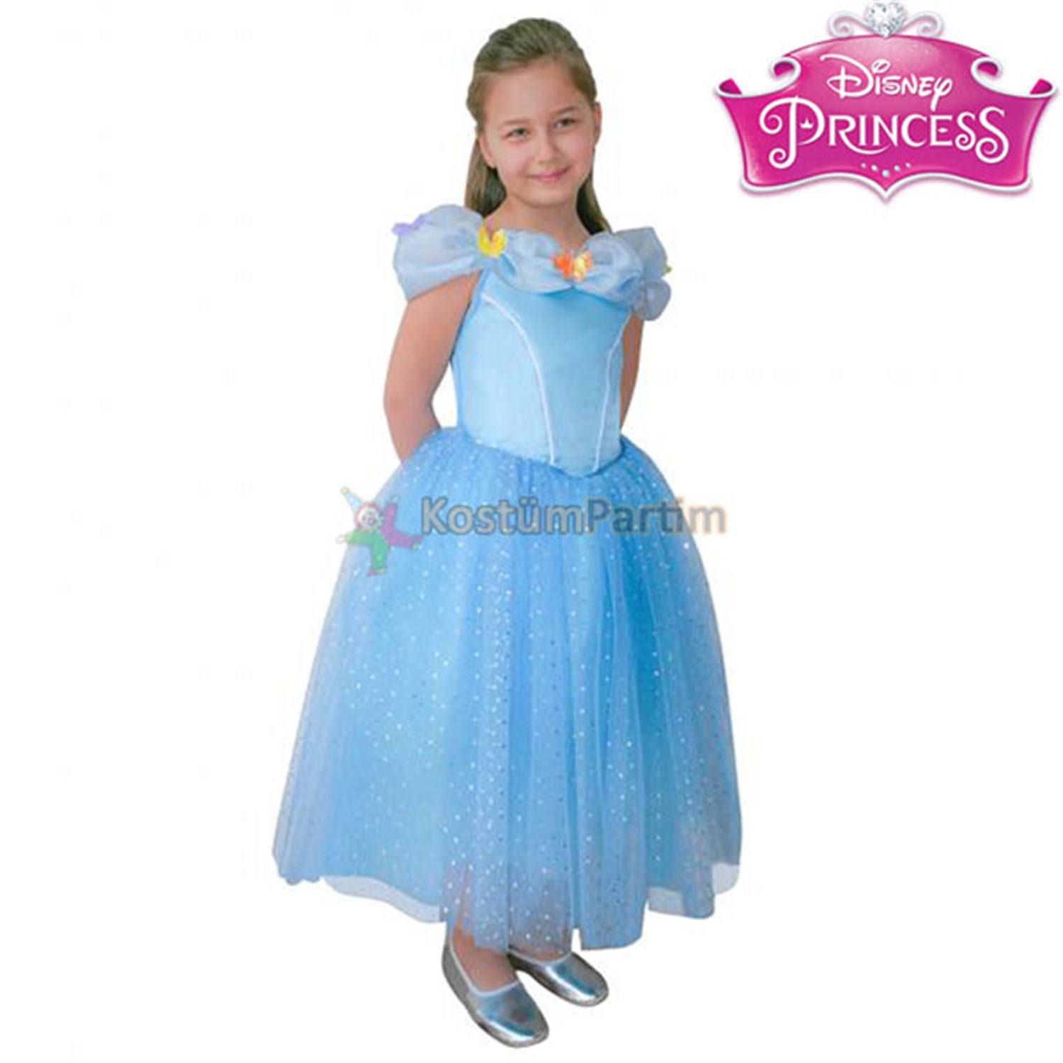 Cinderella Kostümü Sinema Lüx (Disney Lisanslı)Karakter Kostümleri