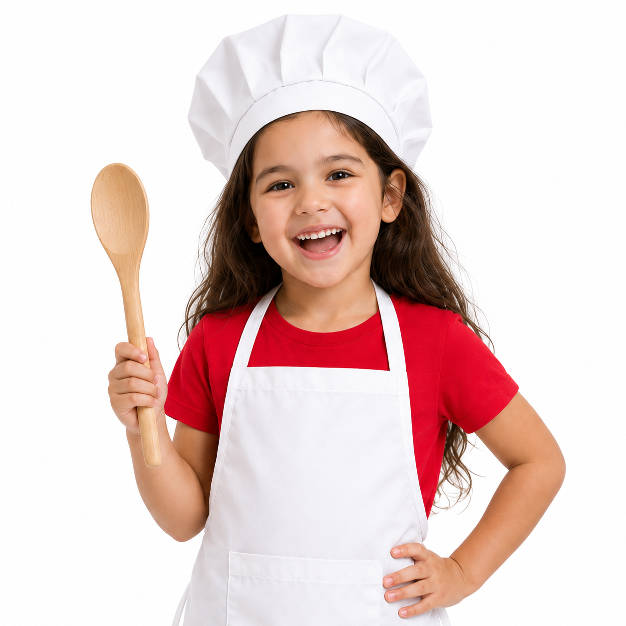 Çocuk Aşçı Önlüğü 5-8 Yaş Beyaz Aşçı Kostümü Meslek Kostümleri Aşçı Kıyafeti Erkek Çocuk - KostümPartim®