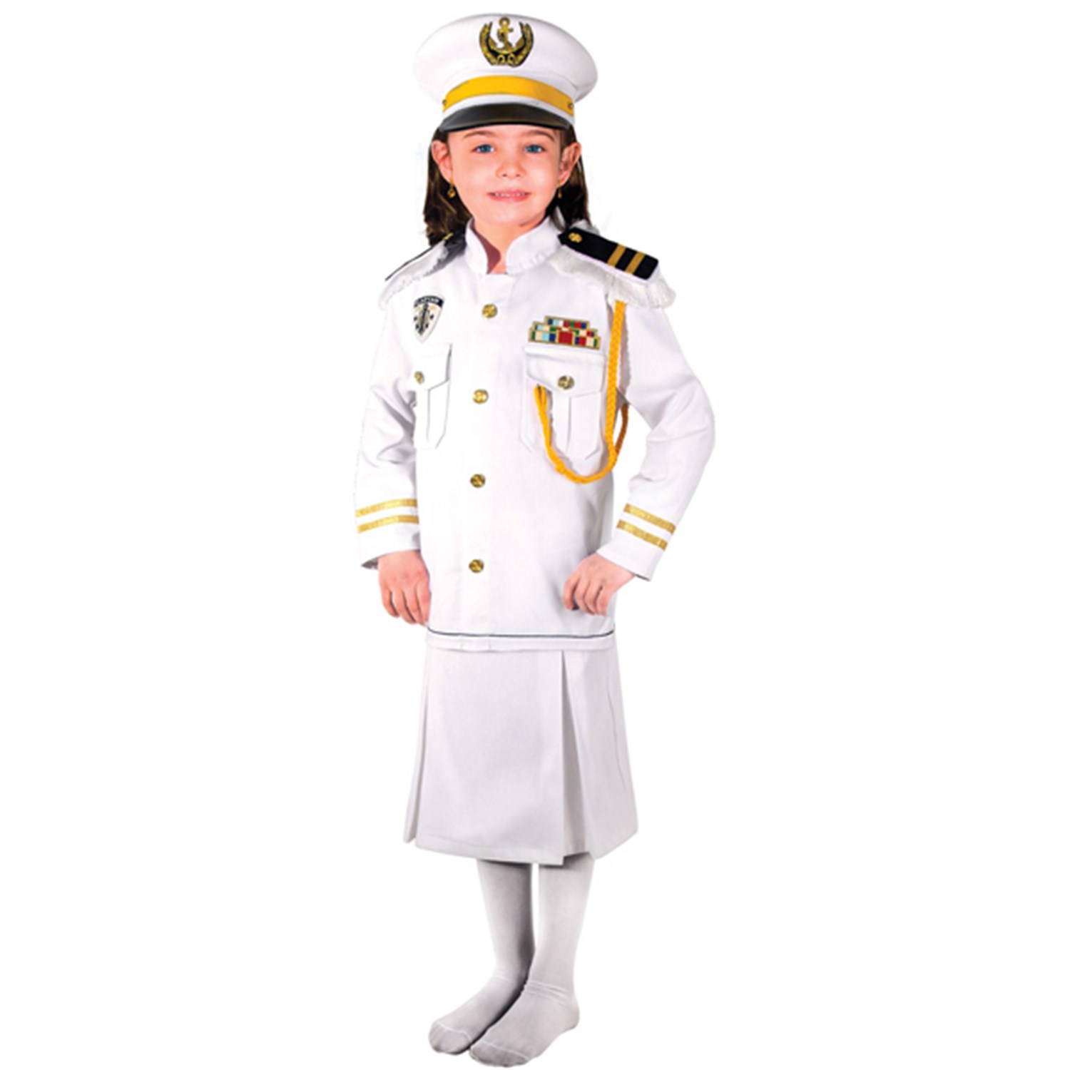 Kaptan Kız Kostümü Denizci Çocuk Kıyafeti - KostümPartim®