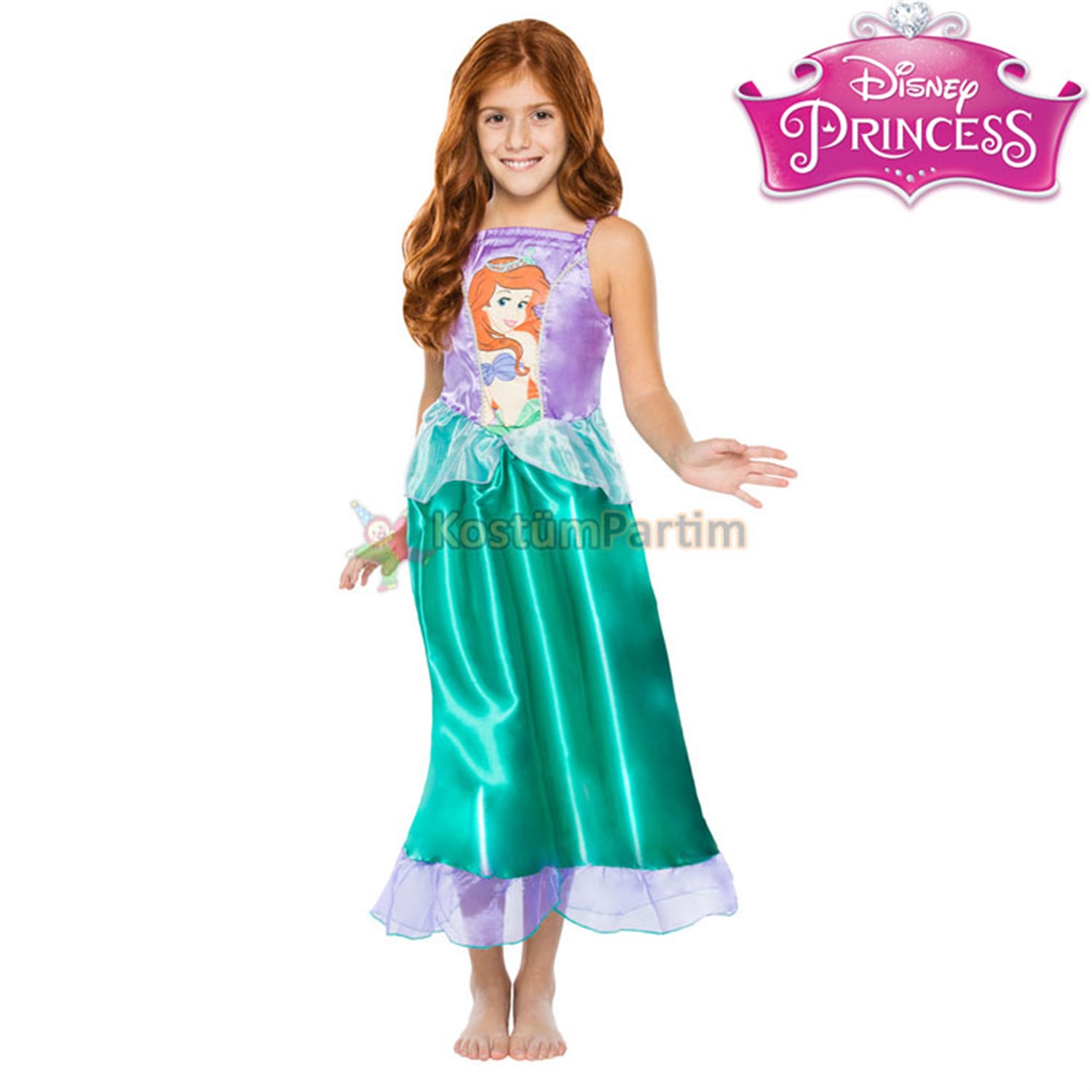 DenizKızı Ariel Kıyafeti Çocuk (Disney Lisanslı) - KostümPartim®