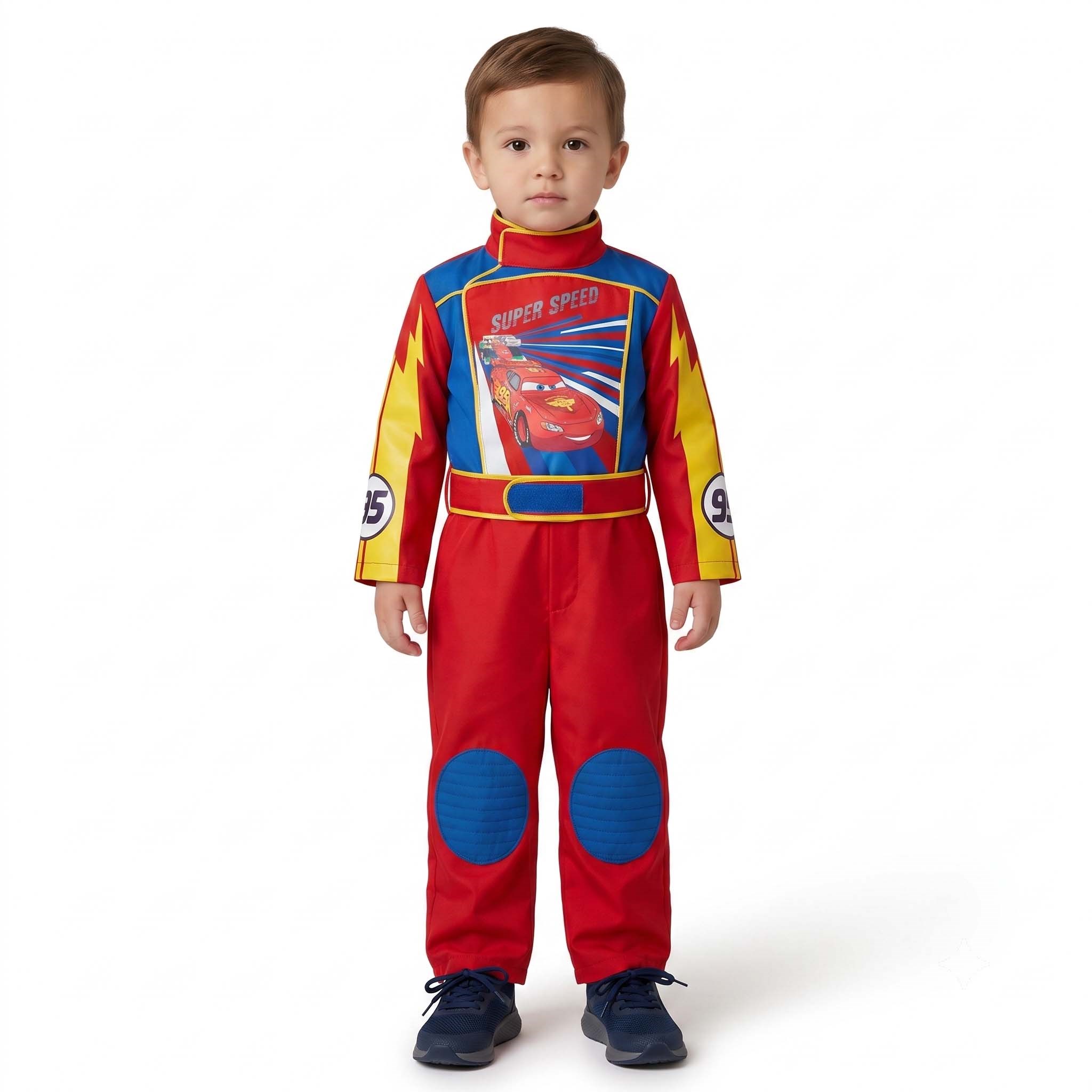 Disney Cars Şimşek McQueen Erkek Çocuk Kostümü Kırmızı Yarışçı Tulumu 7-8 Yaş / 9-10 Yaş / 11-12 Yaş Karakter Kostümleri KostümPartim® | Disney Cars Şimşek McQueen Erkek Çocuk Kostümü Kırmızı Yarışçı Tulumu