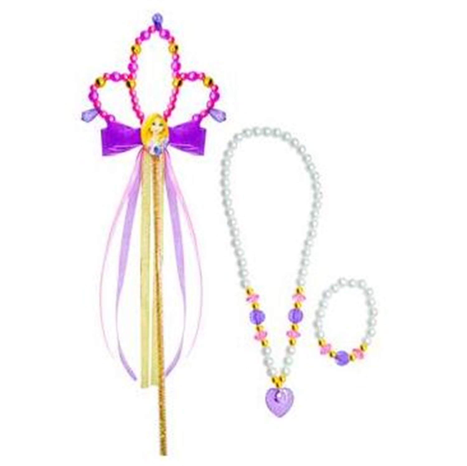 Disney Rapunzel Kolye Asa Bileklik SetiTaçlar