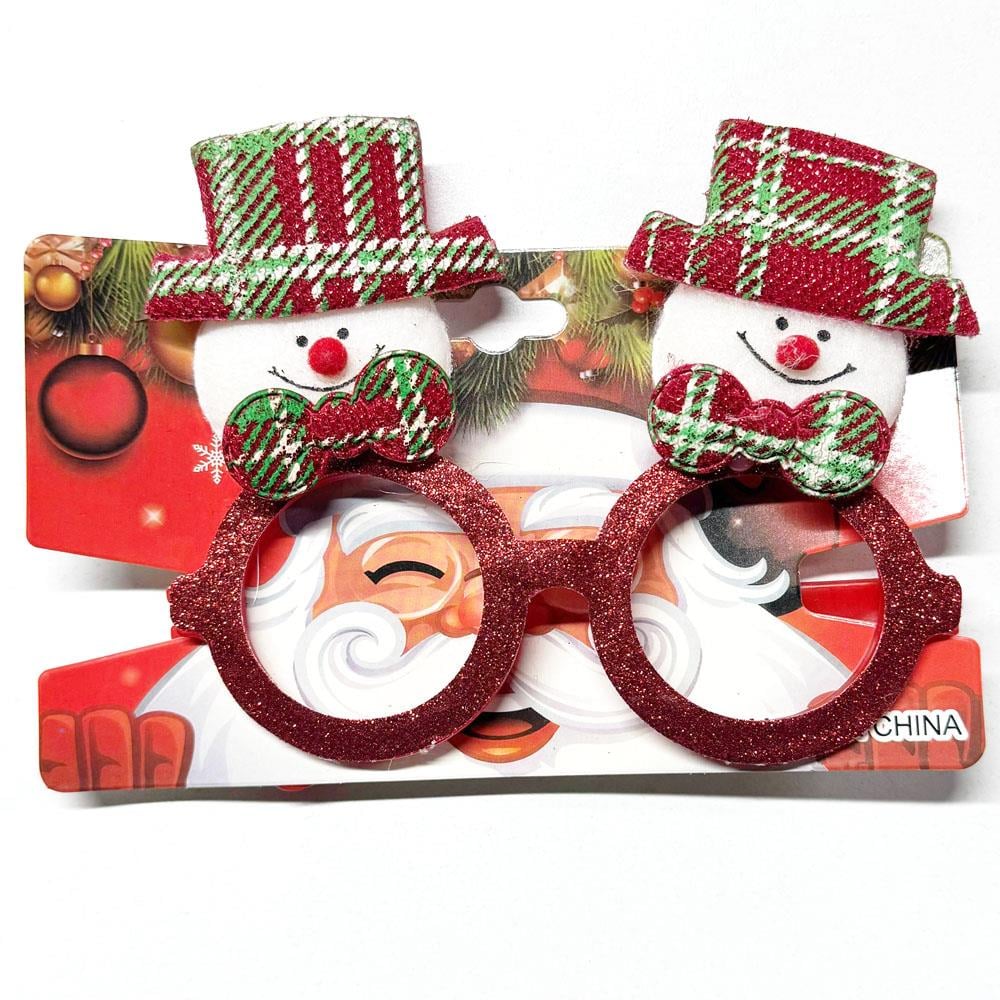 Ekose Şapkalı Kardan Adam Parti Gözlüğü Yılbaşı Parti Malzemeleri KostümPartim® Ekose Şapkalı Kardan Adam Gözlük - Yılbaşı Partisine Eğlence Katın!