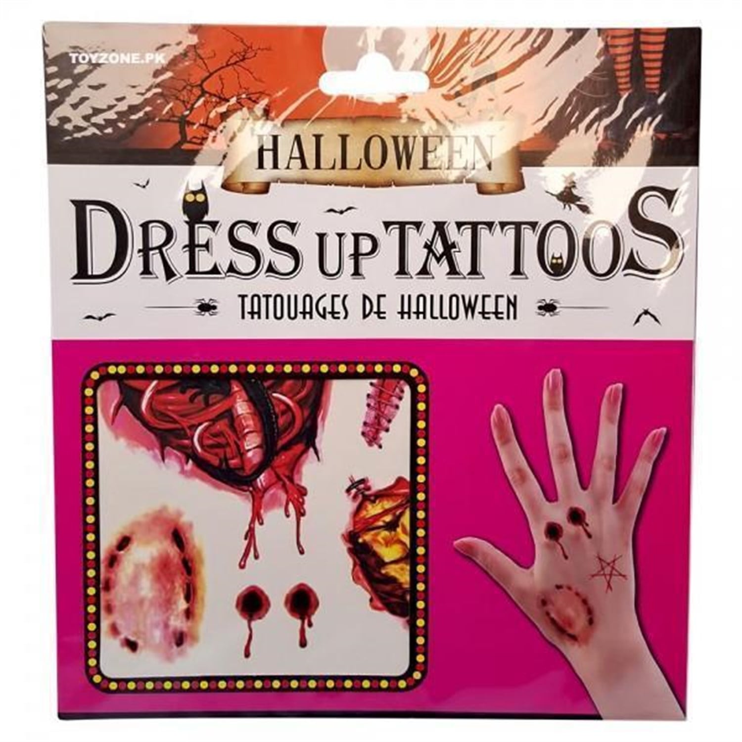 Halloween Geçici Dövme Zombi IsırıkPalyaço AksesuarlarıKostümPartim ★ Halloween Geçici Dövme / Cadılar Bayramı Aksesuarları