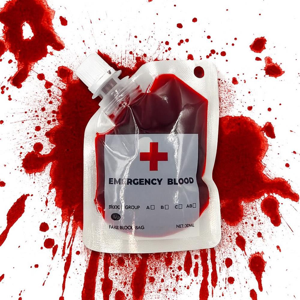 Halloween Mini Yapay Kan Torbası 30ml (dolu) Aksesuar Setleri KostümPartim® Halloween Mini Yapay Kan Torbası 30ml – Gerçekçi Dekor Kan Efekti