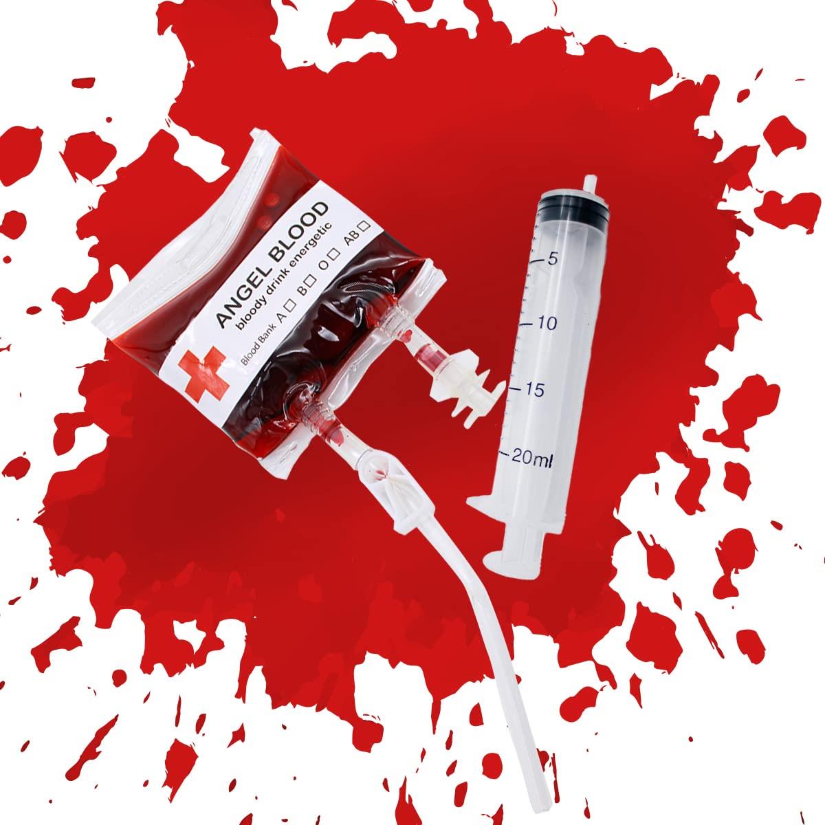 Halloween Yapay Kan Şırıngalı 75 Ml (Dolu) Aksesuar Setleri KostümPartim® Halloween Yapay Kan Şırıngalı 75 Ml – Gerçekçi Kan Efekti Dekoru