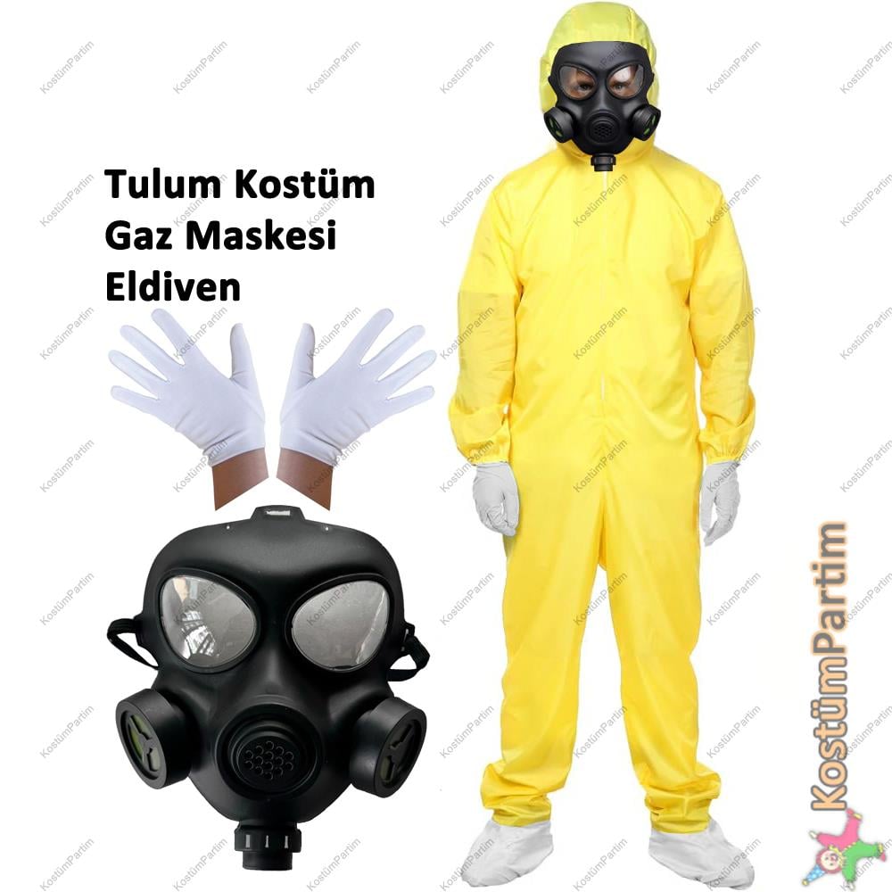 Heisenberg Breaking Bad Kostümü – Sarı Kimyasal Walter White Kıyafeti Erkek Kostümleri KostümPartim® Heisenberg Breaking Bad Sarı Kimyasal Kostüm – Yetişkin Standart