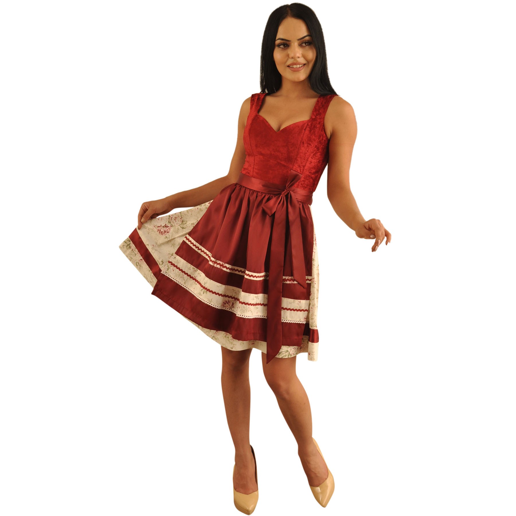 Kadife Bordo Dirndl Elbise Kadın Bavyera Oktoberfest Kıyafeti 0212 Kadın Elbiseleri KostümPartim® | Kadife Bordo Dirndl Elbise 0212 | Kadın Bavyera Oktoberfest Kostümü | Alman Trachten Kıyafeti