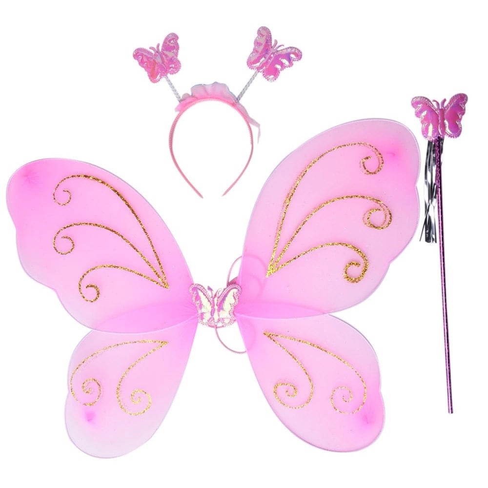 Kelebek Kanadı Set Pembe Kanatlar Kelebek Kanadı Set Pembe - KostümPartim®