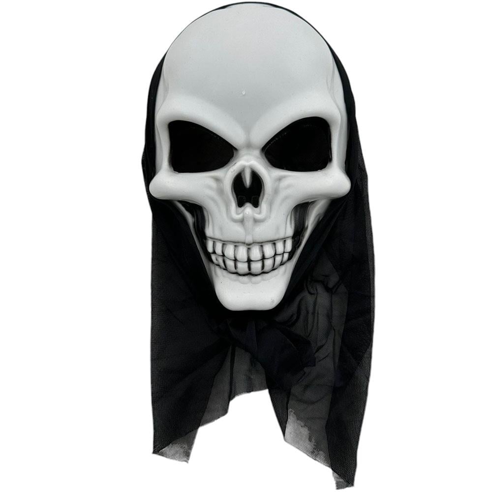 Kurukafa İskelet Maske Kapüşonlu Maskeler KostümPartim® Kurukafa İskelet Maske Kapüşonlu - Korku Temalı Partiler İçin Gizemli Bir Tercih!