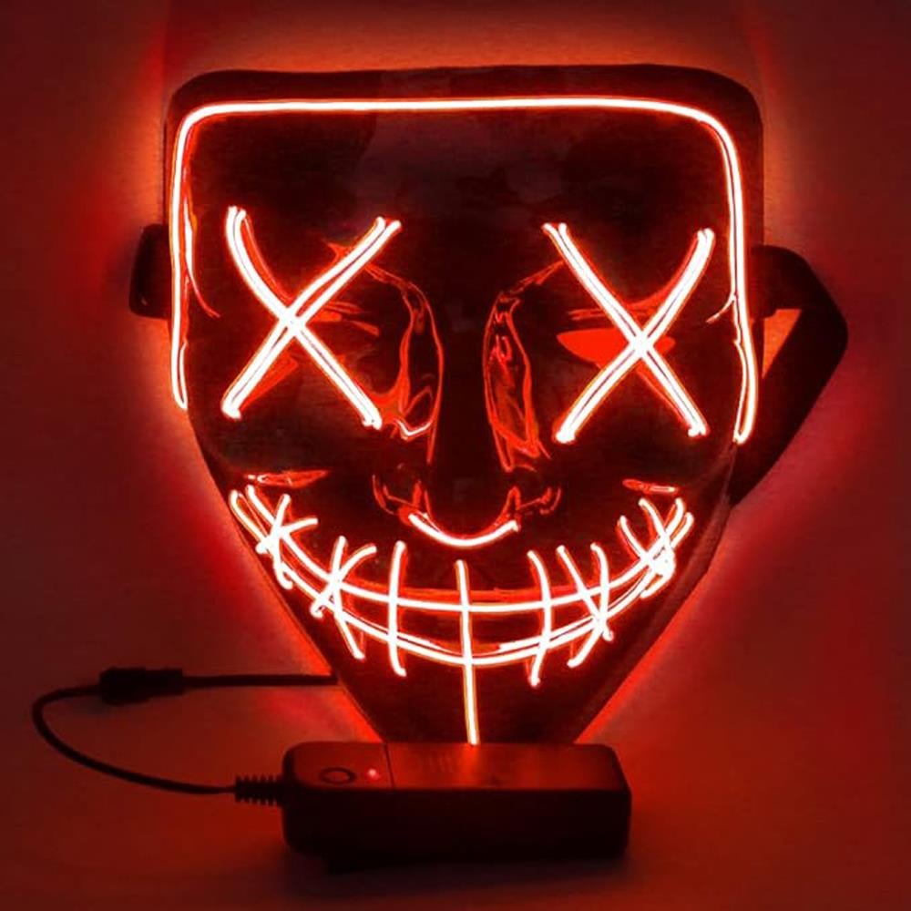 Led Işıklı VFor Vendetta Maske Kırmızı Anon Maskesi Maskeler Led Işıklı VFor Vendetta Maske Kırmızı Anon Maskesi - KostümPartim®