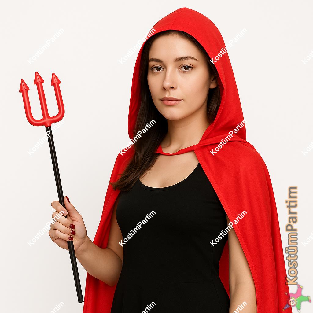 Mini Şeytan Çatalı Halloween Plastik Mızrak 50cm Hallooween Aksesuarları Mini Şeytan Çatalı Halloween Plastik Mızrak 50cm - KostümPartim®