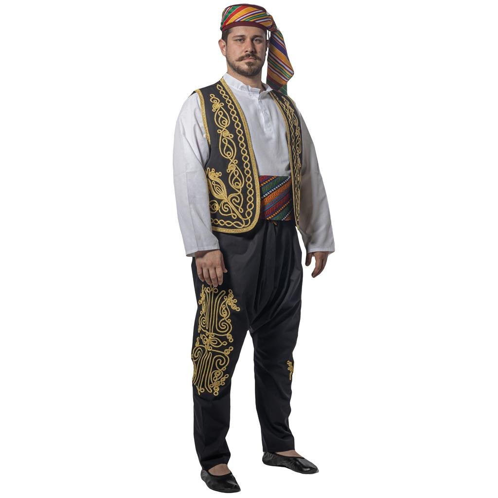 Nargileci Kostümü Yetişkin Ramazan Satıcı Kıyafeti Osmanlı İşlemeli Siyah Şerbetçi Kostümleri Nargileci Kostümü Osmanlı İşlemeli Yetişkin Garson Kıyafetleri - KostümPartim®