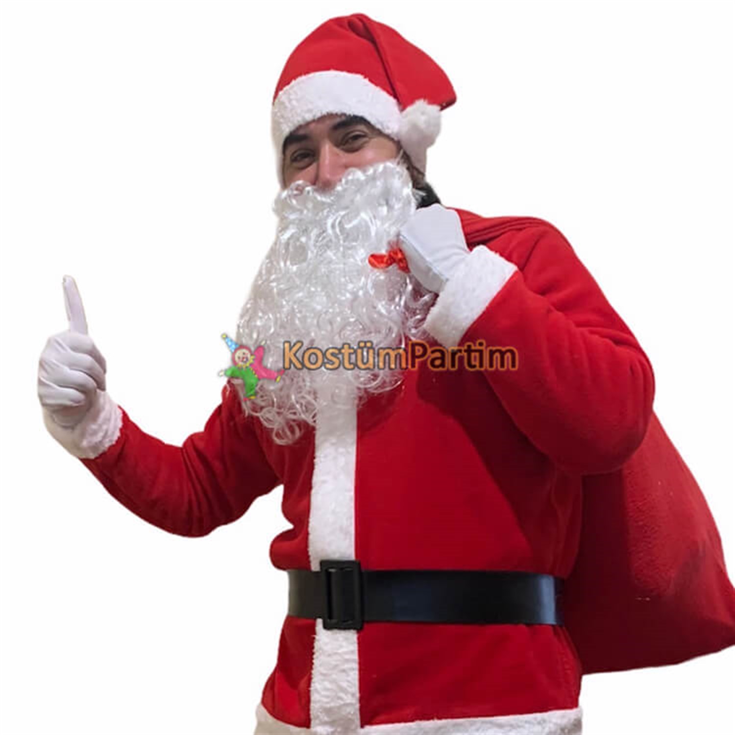 Noel Baba Sakalı Yarı Profesyonel 45cm. 80gr.Yılbaşı Partisi AksesuarlarıKostümPartim ★ Noel Baba Sakalı Yarı Profesyonel 45cm. / Yılbaşı Partisi Aksesuarları